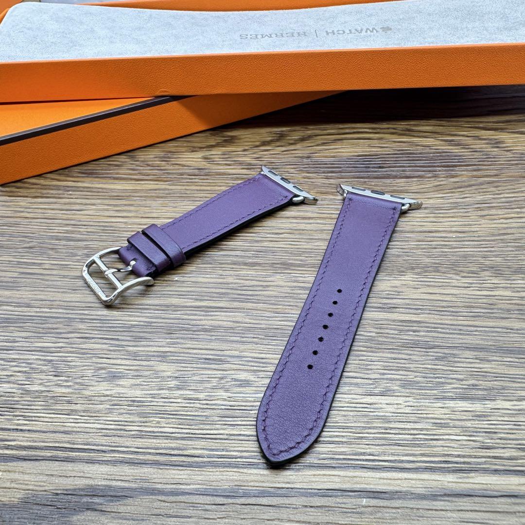 2466 希少 Apple Watch エルメス カシス 紫 レザーバンド - メルカリ 2466 希少 Apple Watch エルメス カシス 紫 レザーバンド - メルカリ