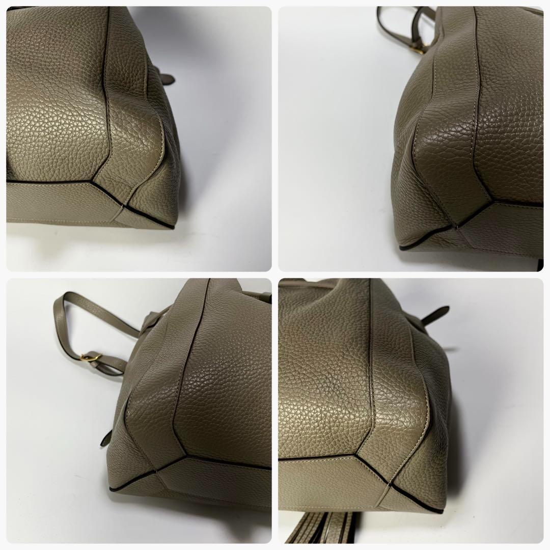 最先端 ミリー 極美品✨マルベリー ショルダーバッグ 巾着 フリンジ バッグ
