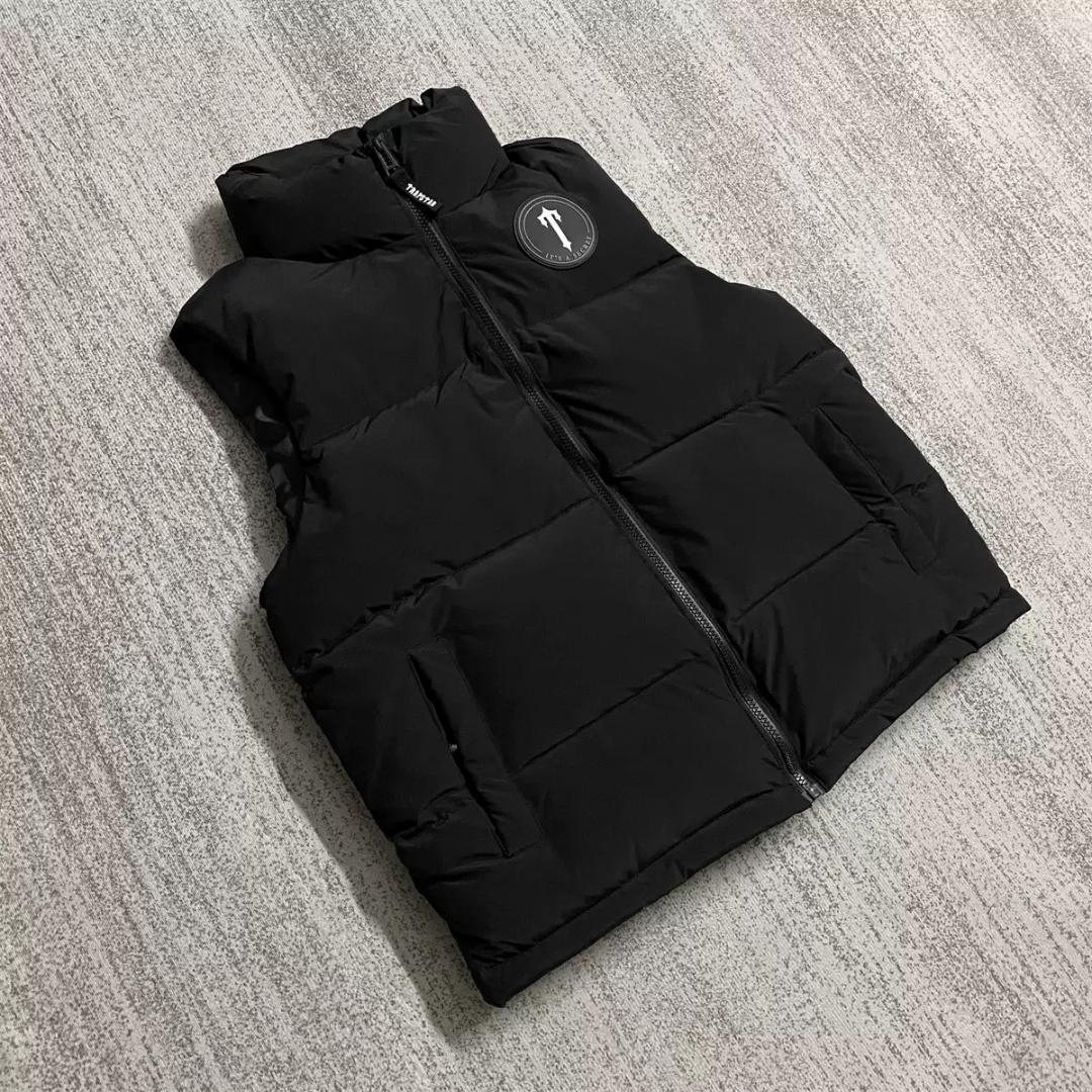 TRAPSTAR ブラック ダウンベスト
