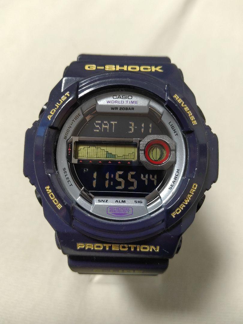 値下げ 中古 レアカラー ネイビー CASIO G-SHOCK GLX-150B