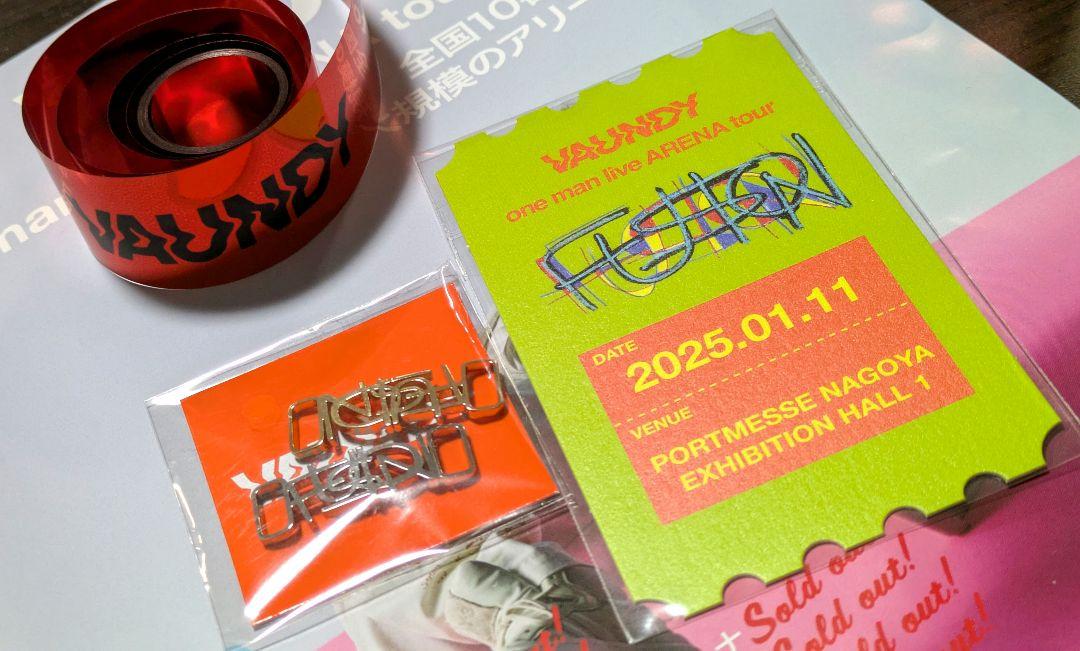 Vaundy FUSION 名古屋公演　銀テープ　チケット型カード　デュブレ 5,000円