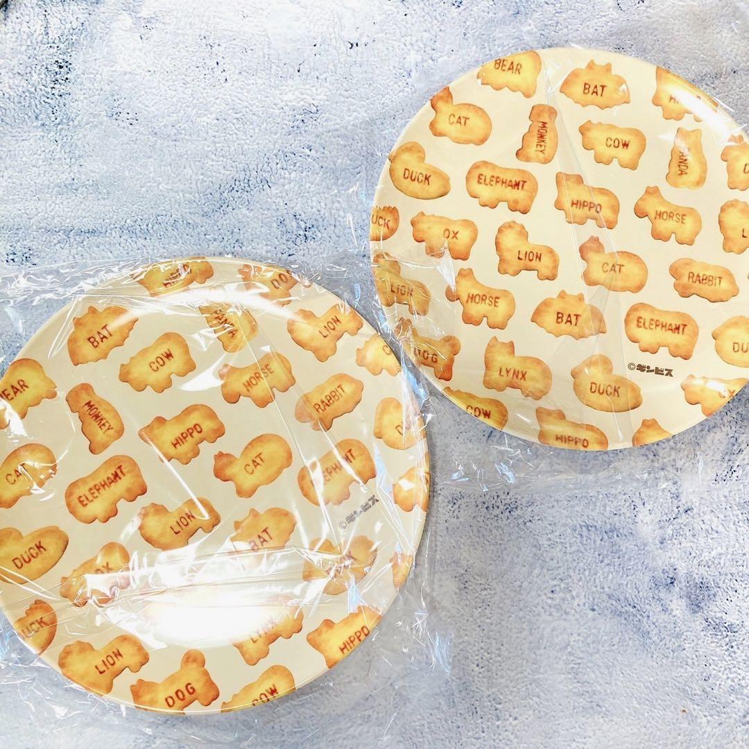 ビスケット【2枚】たべっ子どうぶつメラミンプレートお皿ギンビス食器