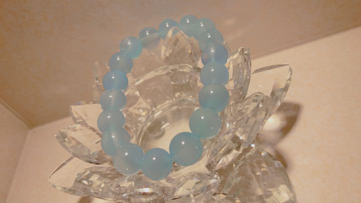 逸品 開光済⭐︎最高級品質AAA パワーストーン シーブルーカルセドニー 天然水晶 当店特別価格 逸品 天然水晶 クラシック水晶 開光済⭐︎最高級品質AAA パワーストーン アクセサリー(男性用)