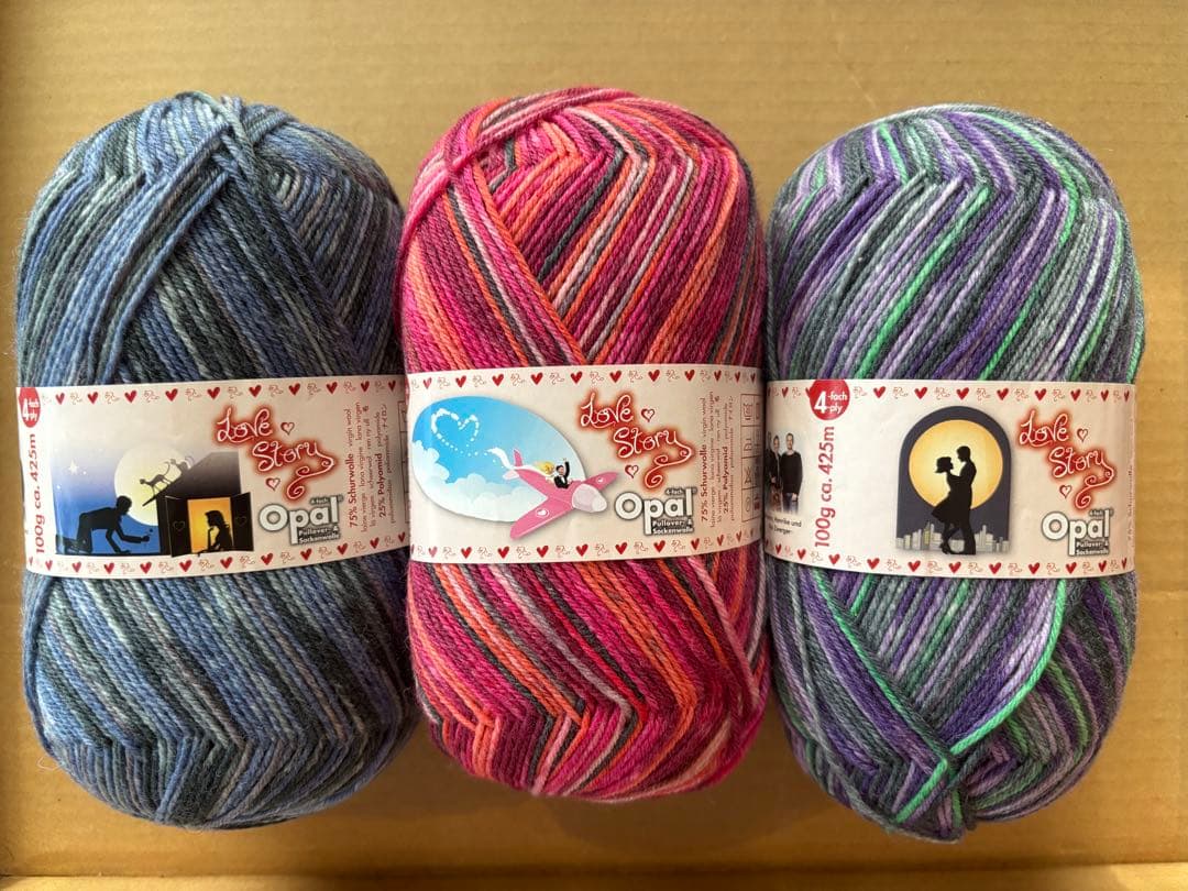 オパール毛糸　ラブストーリー　復刻版　3玉セット オパール毛糸 ラブストーリー 復刻版 3玉セット