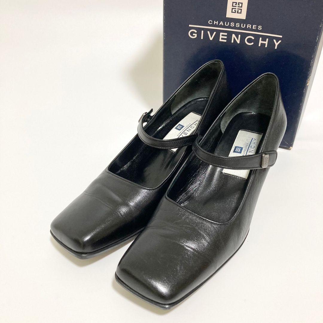 大注目 ジバンシー ⭐️パンプス【23〜23.5】ストラップ スクエアトゥ