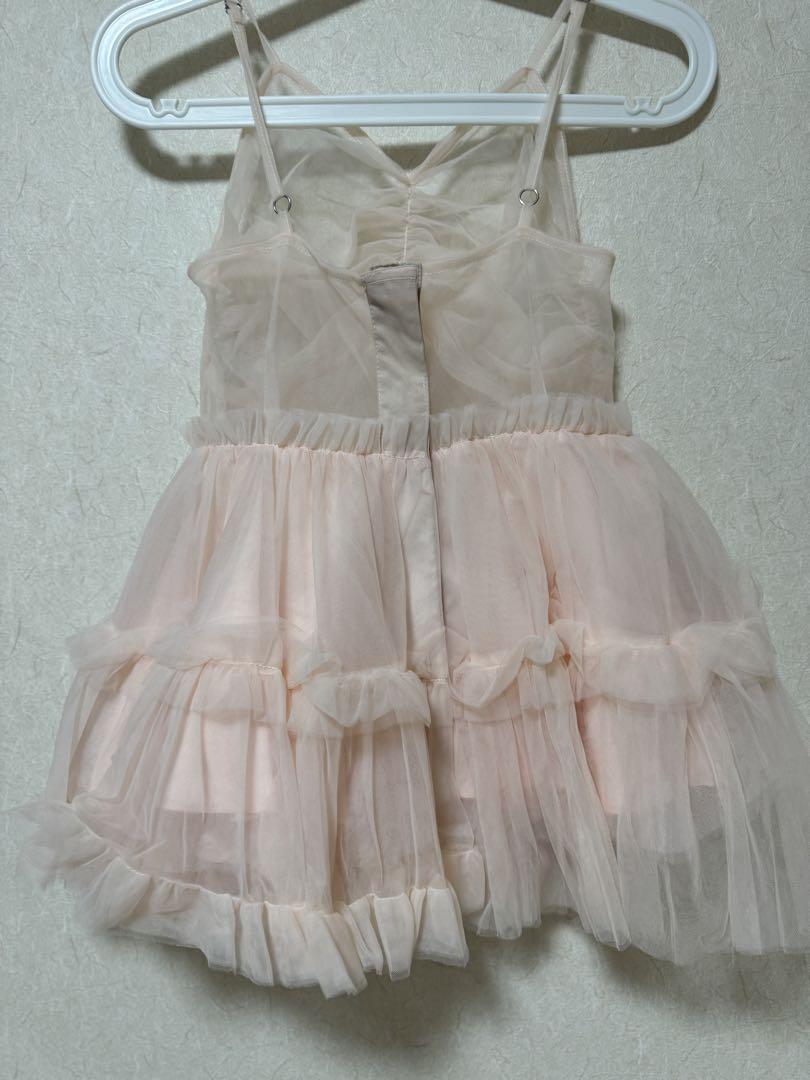 Ballerina fairy tulle peplum tops pink