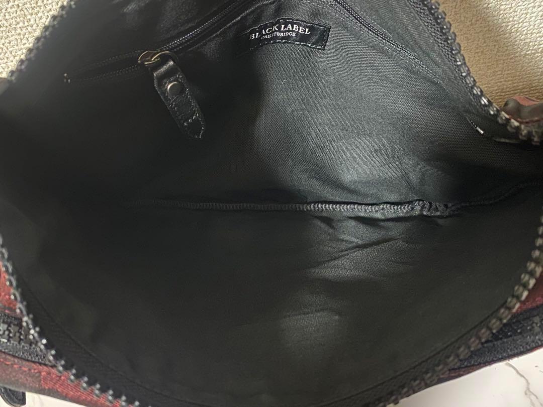 Burberry BLACK LABEL ショルダー ボディバッグ メンズ 赤
