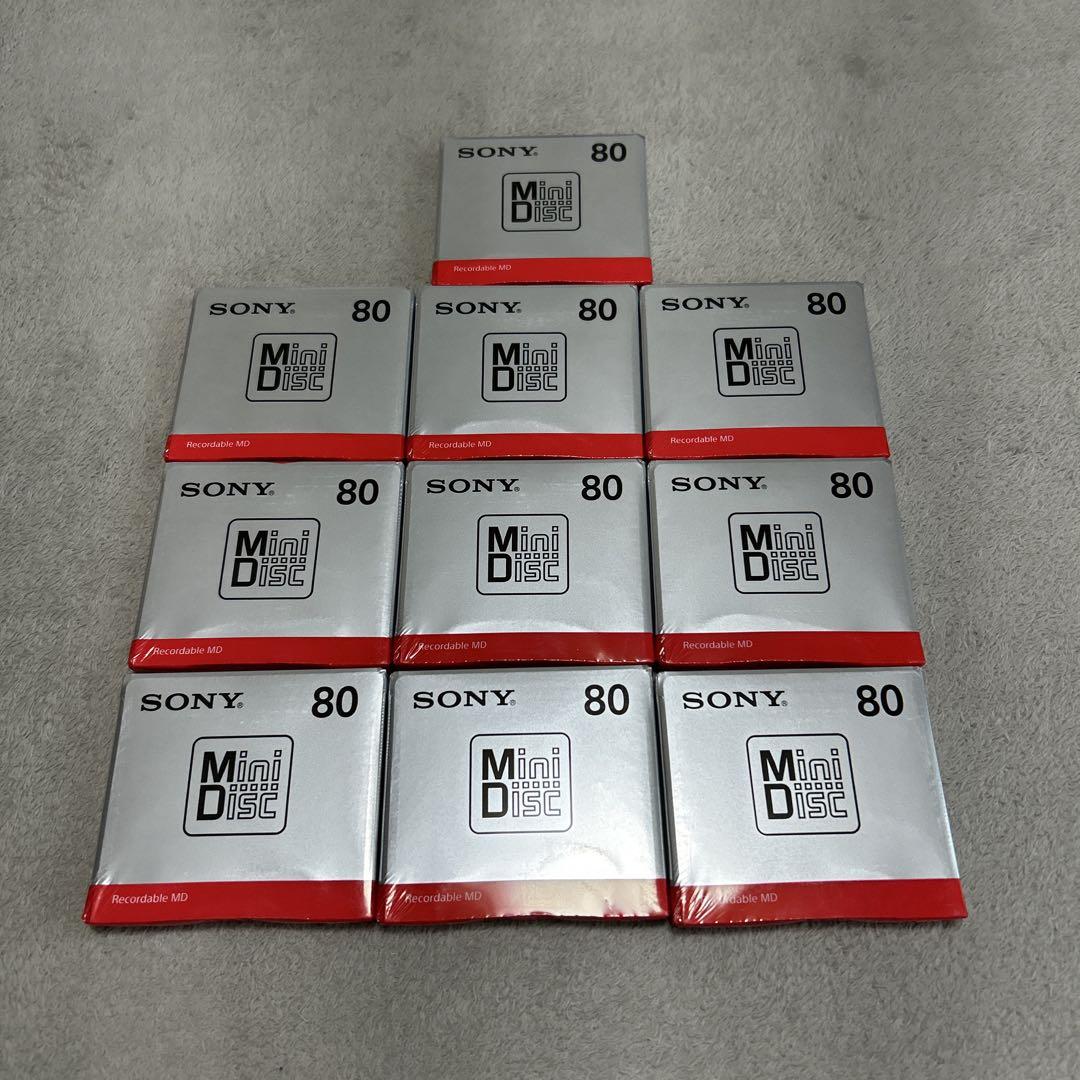 ソニー ミニディスク (80分／1個) MDW80T 10個セット　未開封品