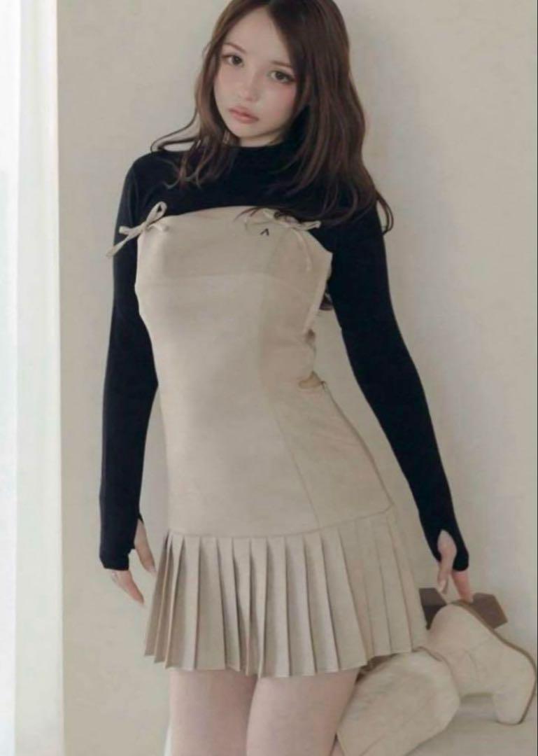 andmary Karen knit set mini dress