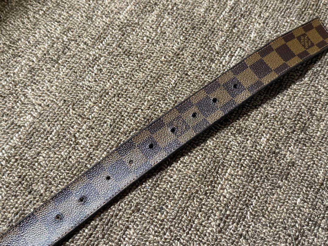 Louis Vuitton レザー ベルト ブラック　使用済み品