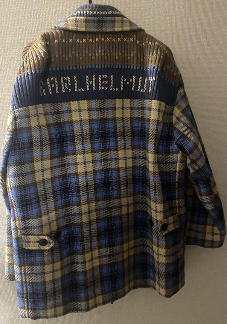 【未使用品】カールヘルム　チェックニットコート