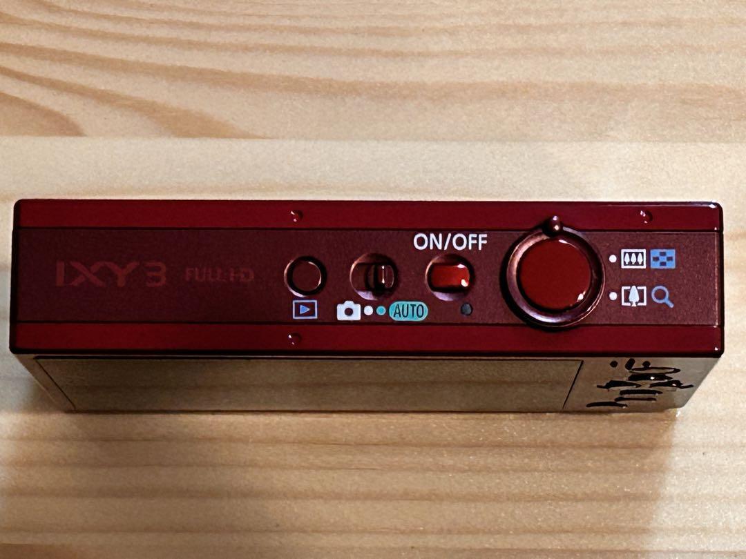 キヤノン IXY3 R レッド 光学12倍+プログレッシブファインズーム21倍