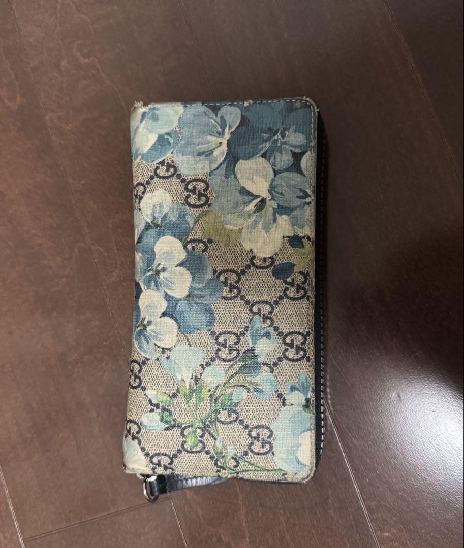GUCCI ブルームス　フラワー柄　長財布