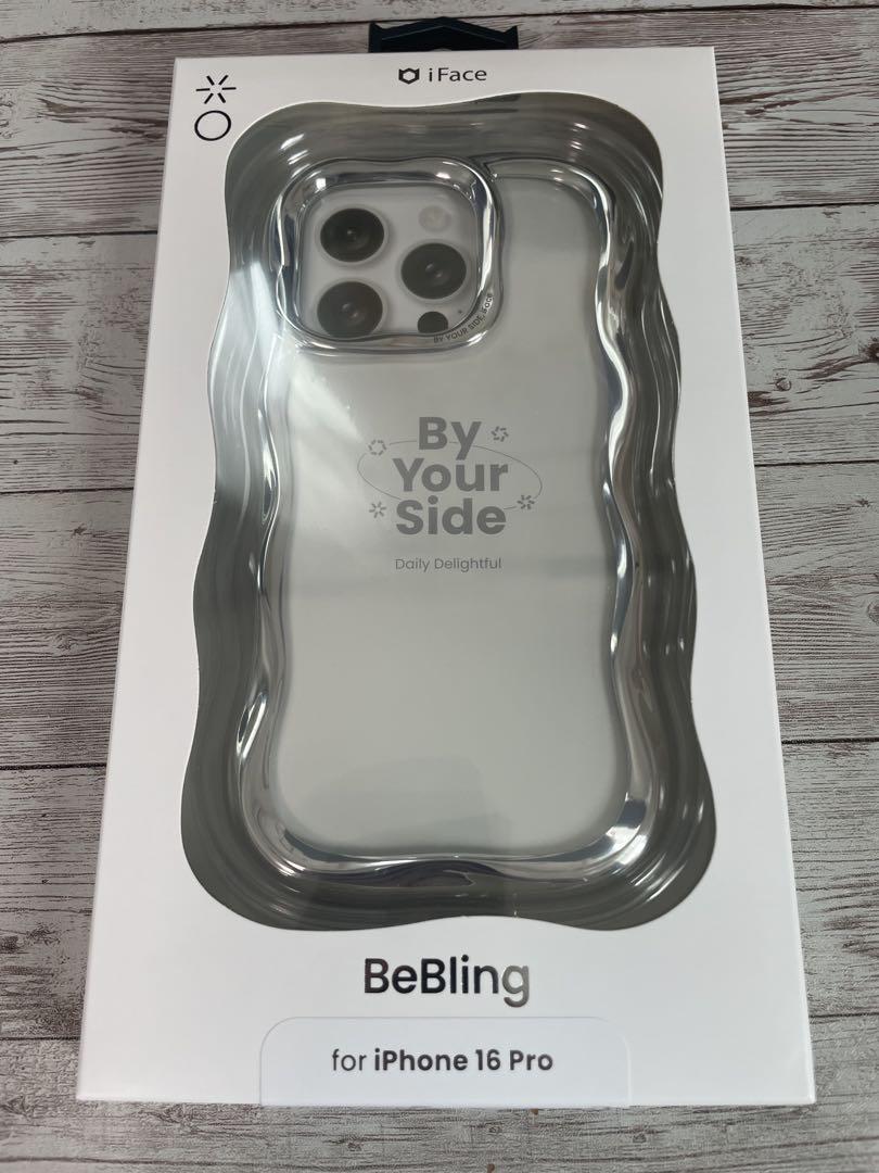 新品iPhone16proシルバーiface BeBling