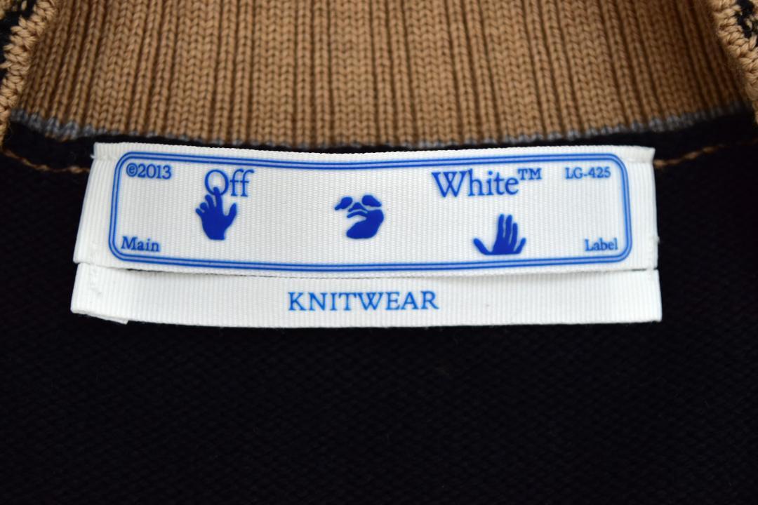 ・21FW・OFFWHITE・オフホワイト・カーディガン・ブラック・