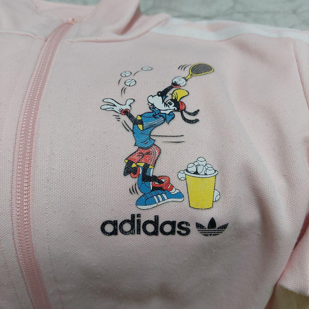 adidas グーフィー ジップアップジャケット ピンク