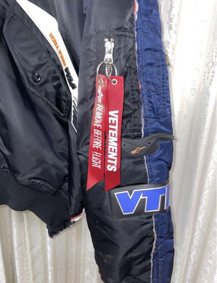 ジャケット・アウター VETEMENTS 18AW Alpha Racing Bomber MA-1