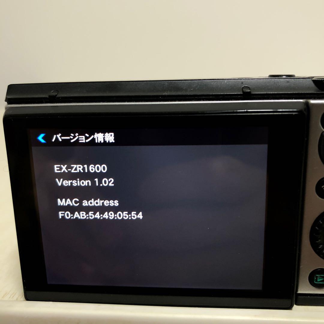 CASIO カシオ　EXILIM EX-ZR1600 Wi-Fi内蔵　自撮り