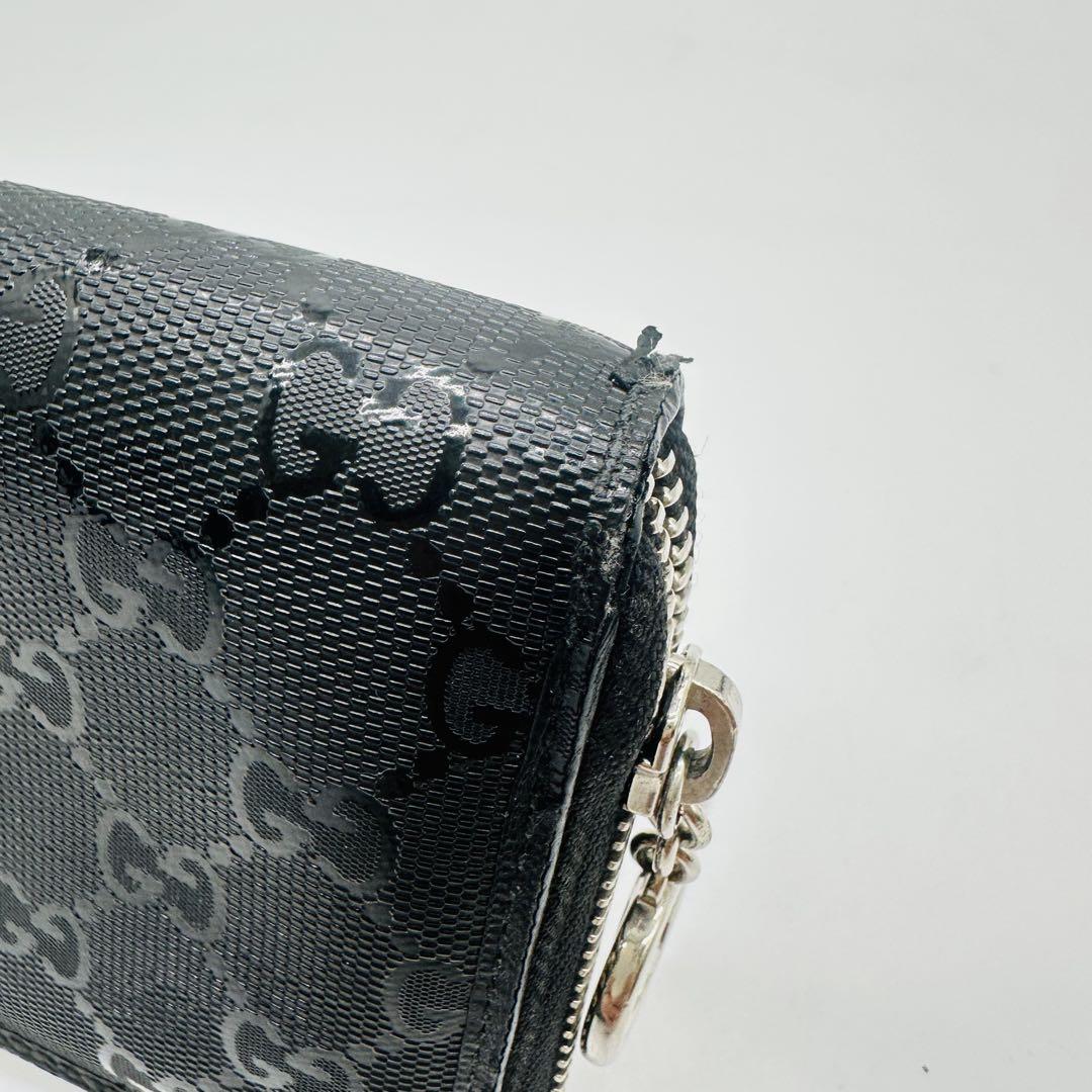 GUCCI GG インプリメ ラウンドファスナー ロング ウォレット 長財布