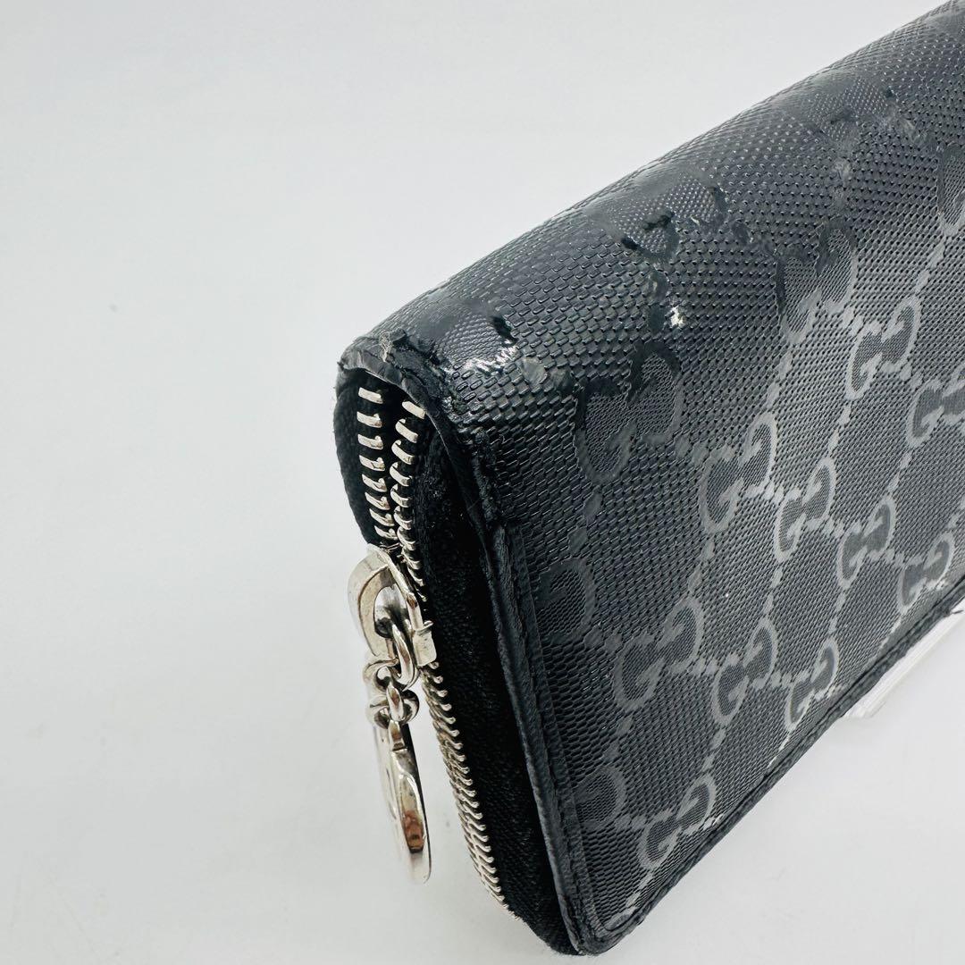 GUCCI GG インプリメ ラウンドファスナー ロング ウォレット 長財布