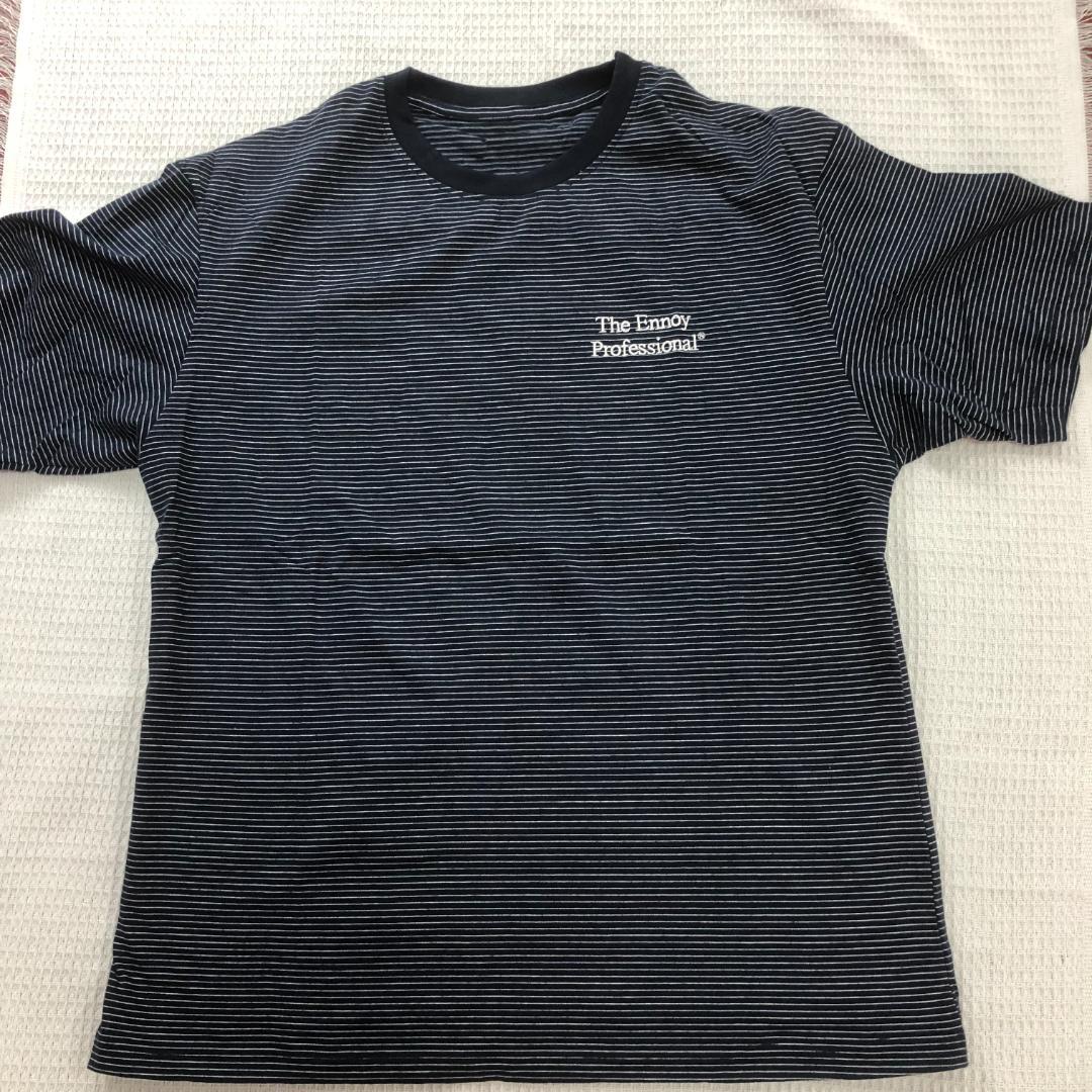 極美品 The Ennoy Professional ストライプTシャツ XL