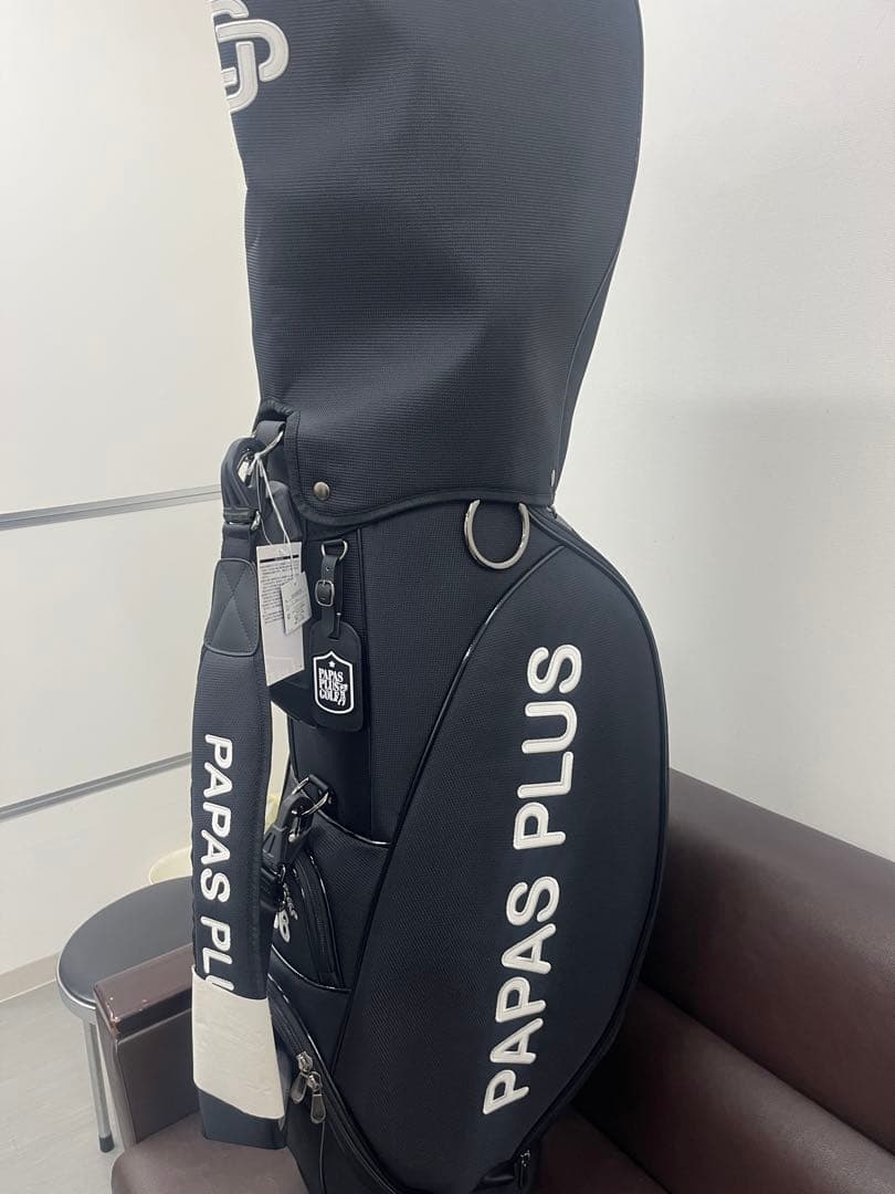 PAPAS PLUS ゴルフバッグ ブラック - メルカリ