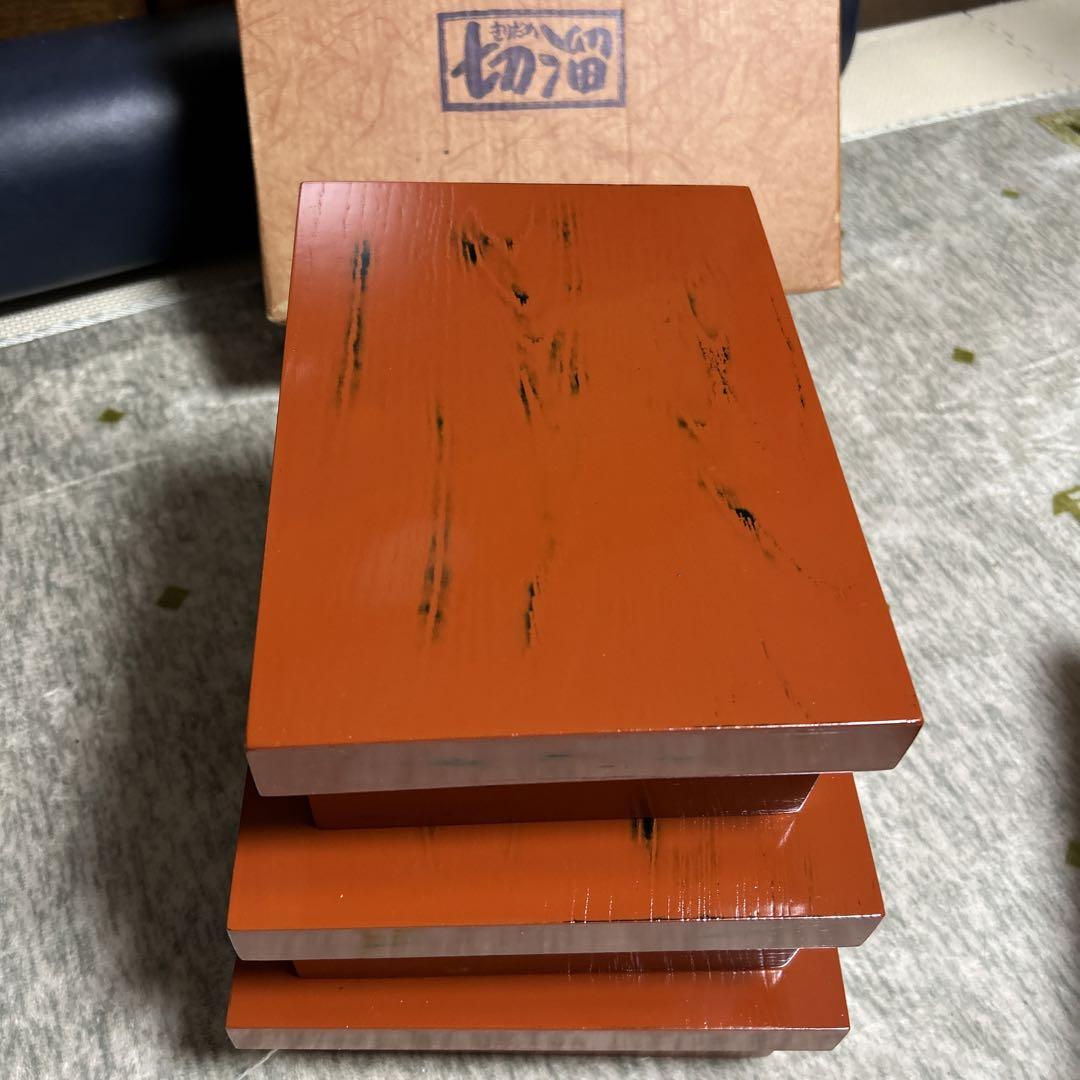 ⬛︎新品未使用★希少★きりだめ 切溜 天然木 入れ子タイプ★即購入可 匿名配送