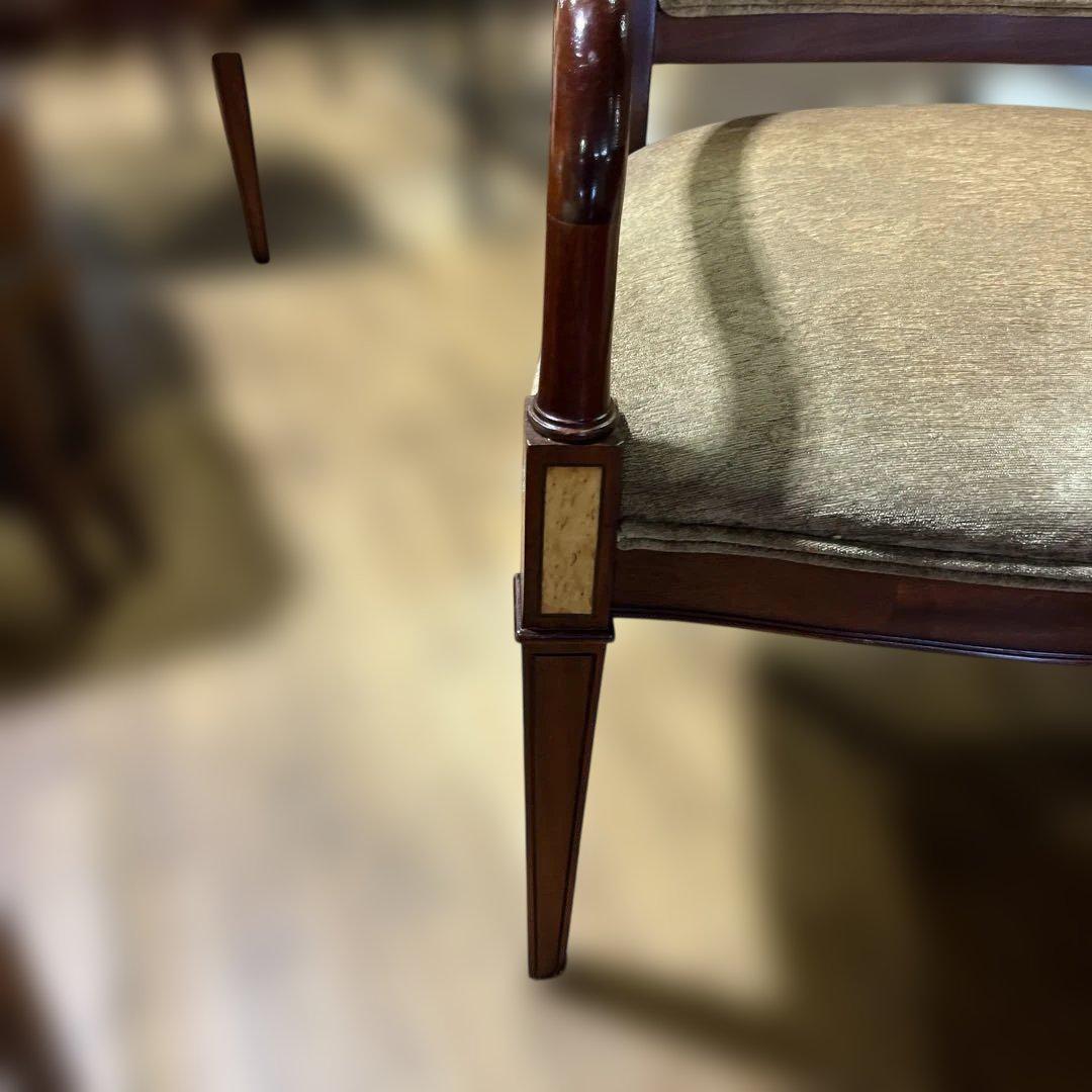 【輸入家具】両肘チェア◆クラシック◇ヴィンテージ◆A