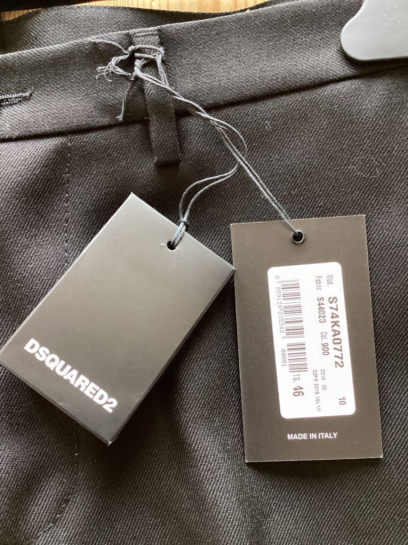 デットストック品【DSQUARED2】S74KA0772　ブラック　パンツ　46