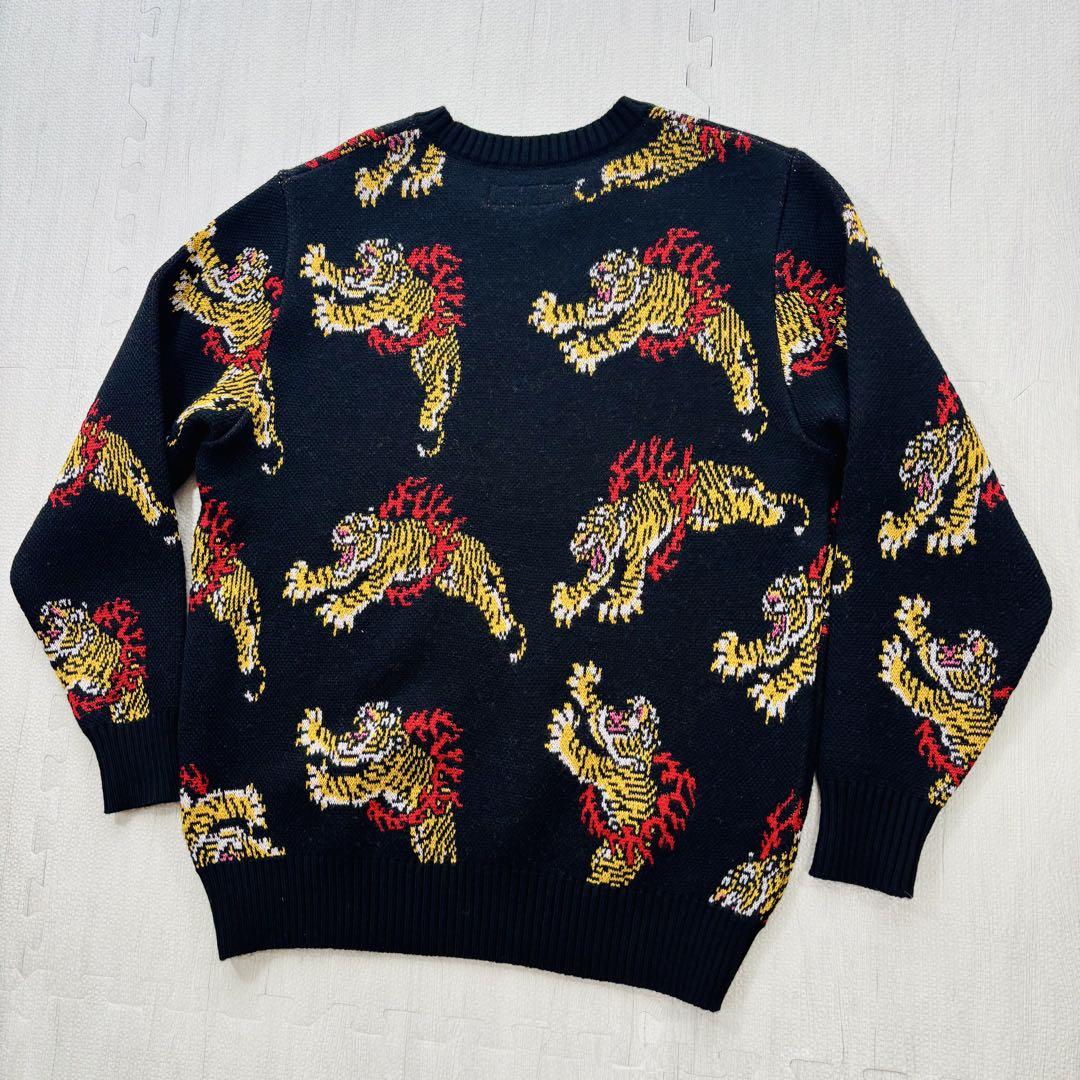 美品】WACKO MARIA TIM LEHI タイガー クルーネックニット S