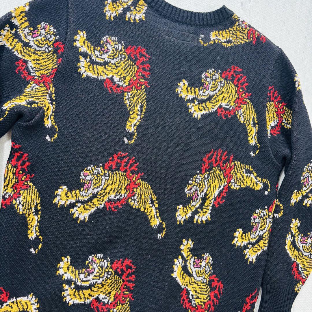 美品】WACKO MARIA TIM LEHI タイガー クルーネックニット S
