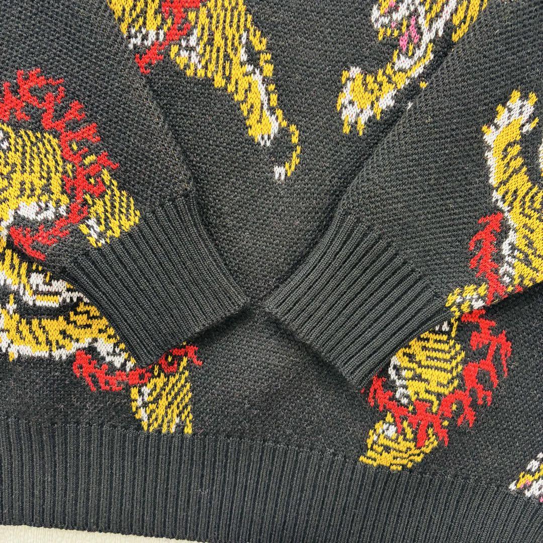 美品】WACKO MARIA TIM LEHI タイガー クルーネックニット S