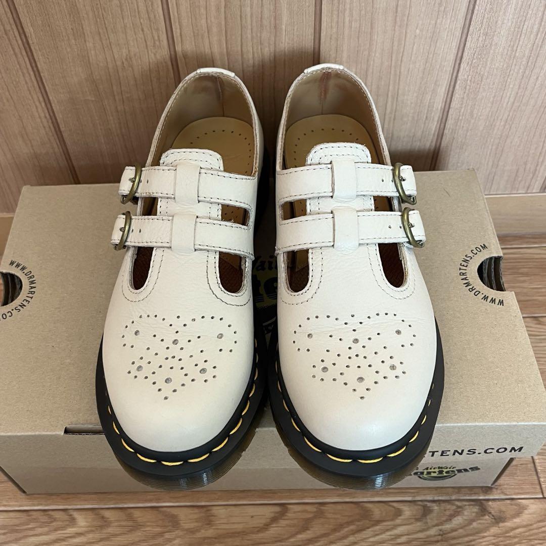 Dr. Martens 8065mary jane クリーム色　UK4 箱付き