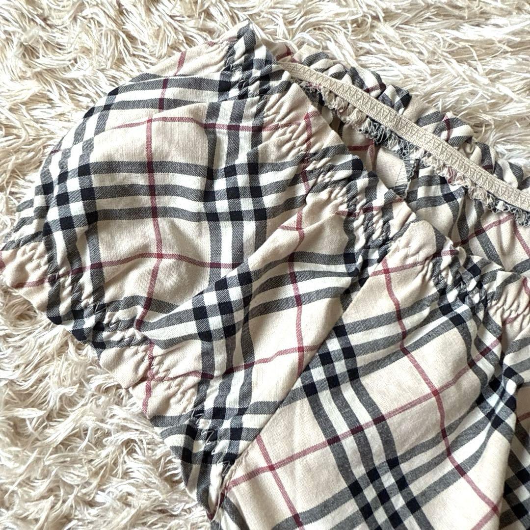 【美品】BURBERRY BLUE LABEL ノバチェック パフスリーブ