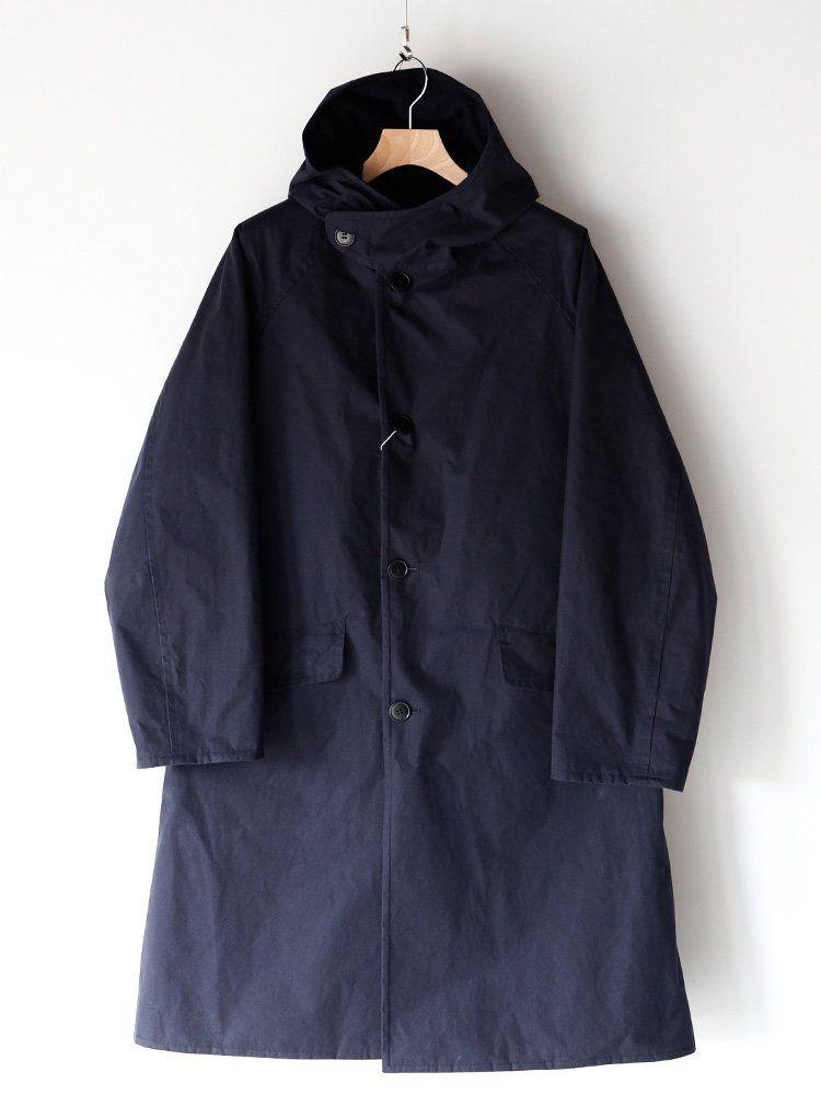 COMOLI / コットンフーデッドコート (NAVY) W03-04012