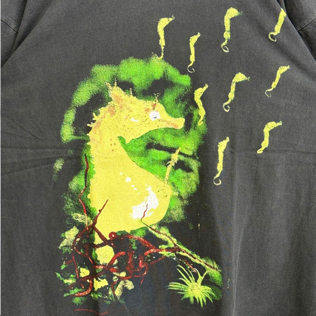 NIRVANA Seahorse タツノオトシゴ　Tシャツ XLサイズ Vintage Nirvana Seahorse by Giant T-shirt Large - Etsy