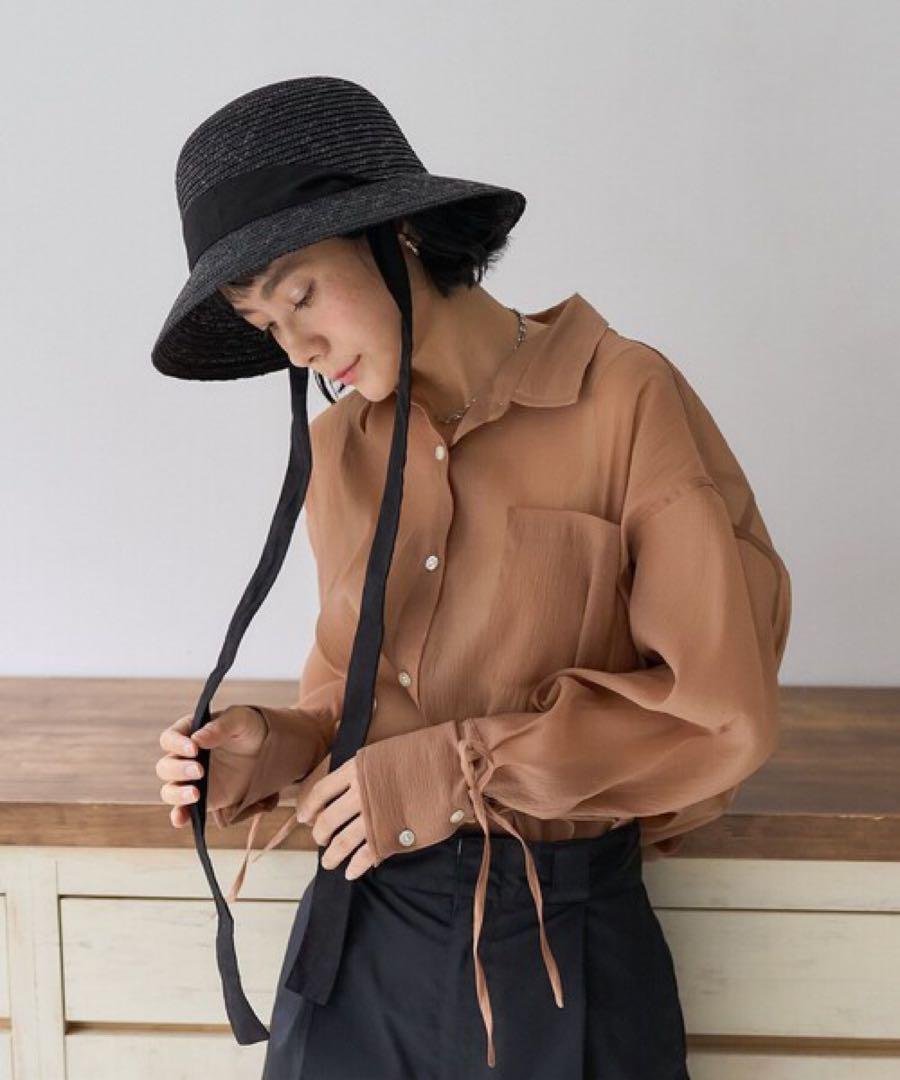 Casselini キャセリーニ リボン付き ストローハット