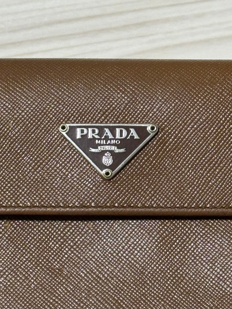 PRADA ブラウン 二つ折り財布 mdprevattcaulkingandwaterproofing.com