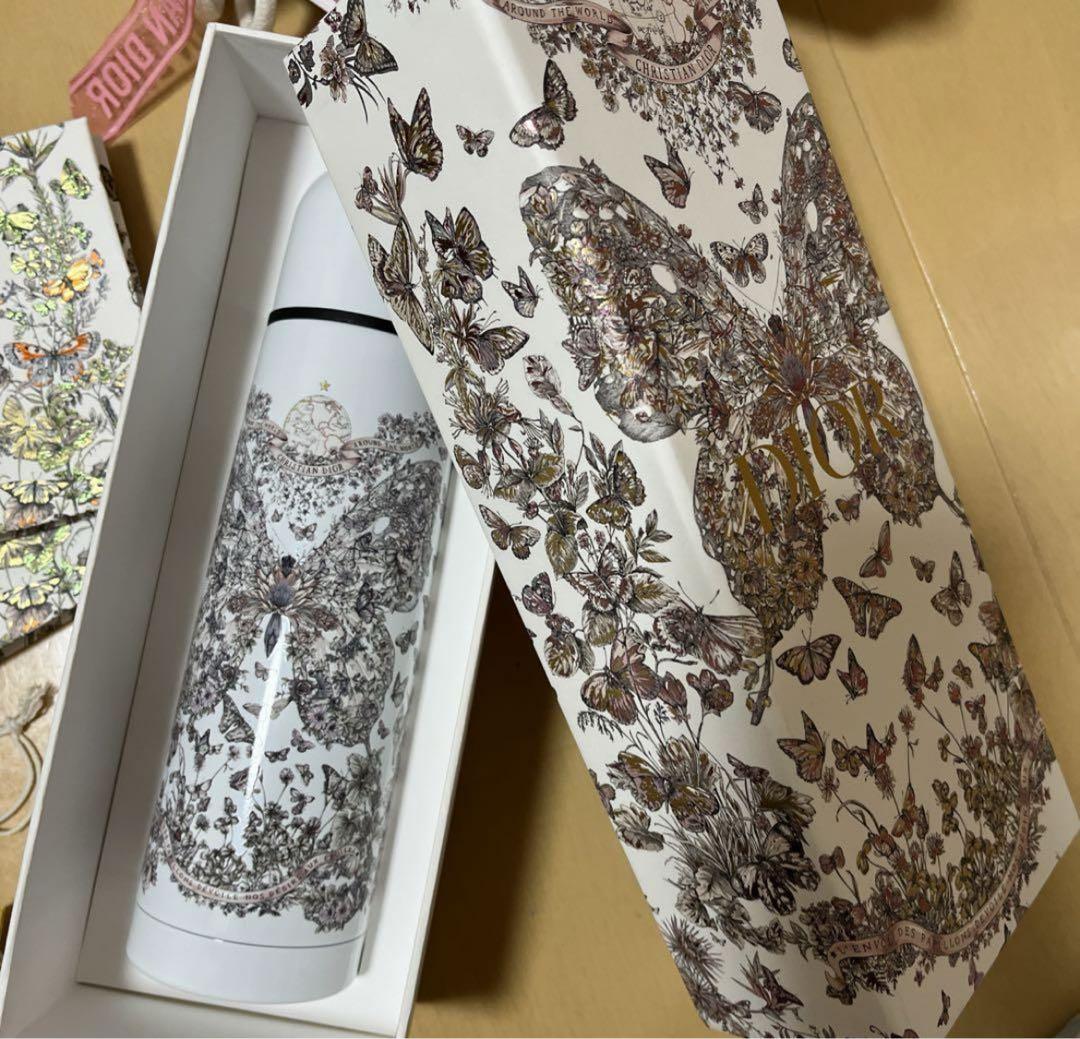 Christian Dior クリスチャンディオール 限定 水筒 レア　蝶々 Christian Dior クリスチャンディオール 限定 水筒 レア蝶々
