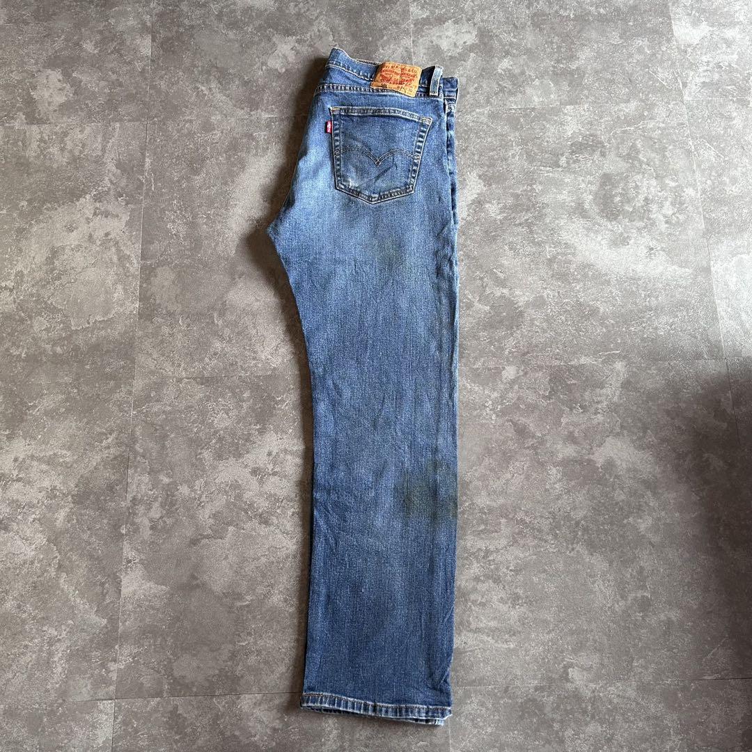 雰囲気⭕️ Levi's 505 STRAIGHT 鬼ヒゲ フェード ハチノス