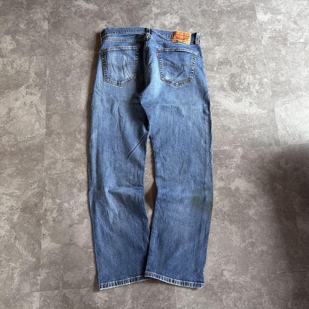 雰囲気⭕️ Levi's 505 STRAIGHT 鬼ヒゲ フェード ハチノス