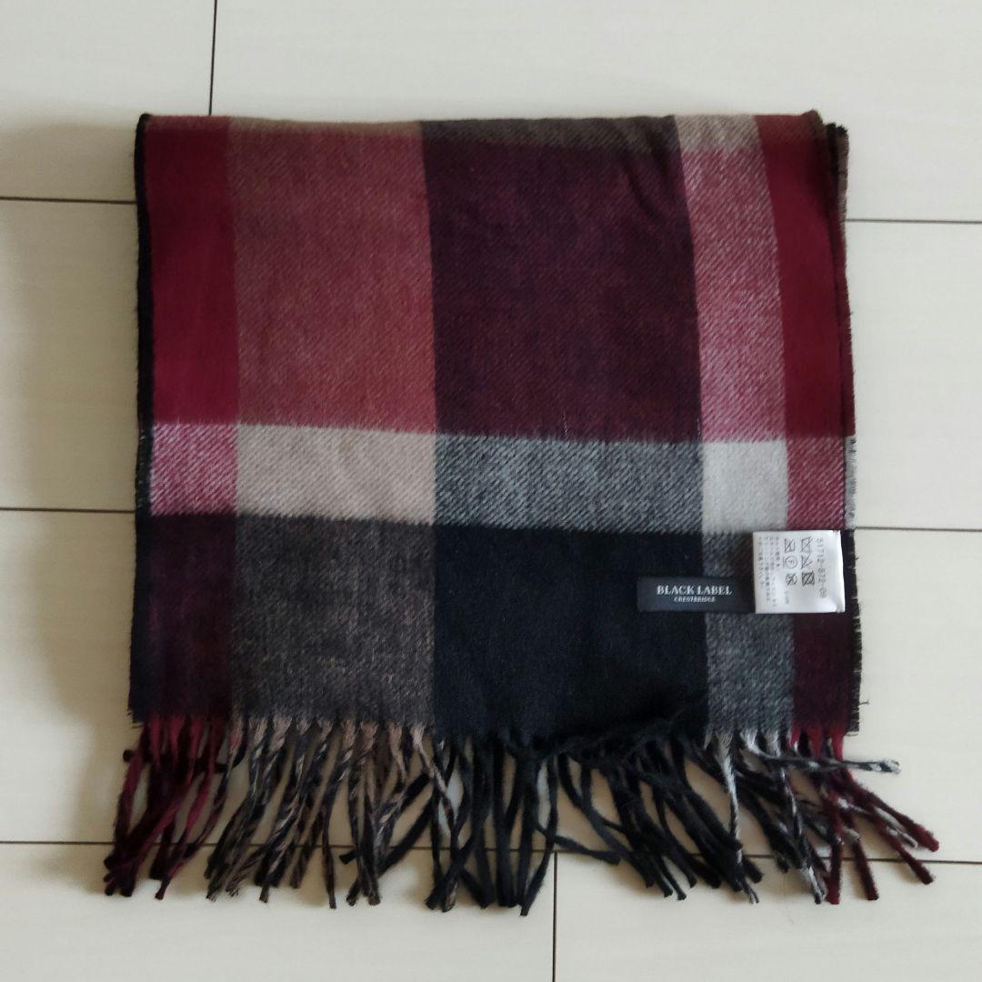 BLACK LABEL CRESTBRIDGE カシミヤウール チェックマフラー