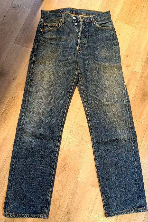 Levi's 501 555 110周年 復刻 赤耳 ビッグE W30L36 - メルカリ