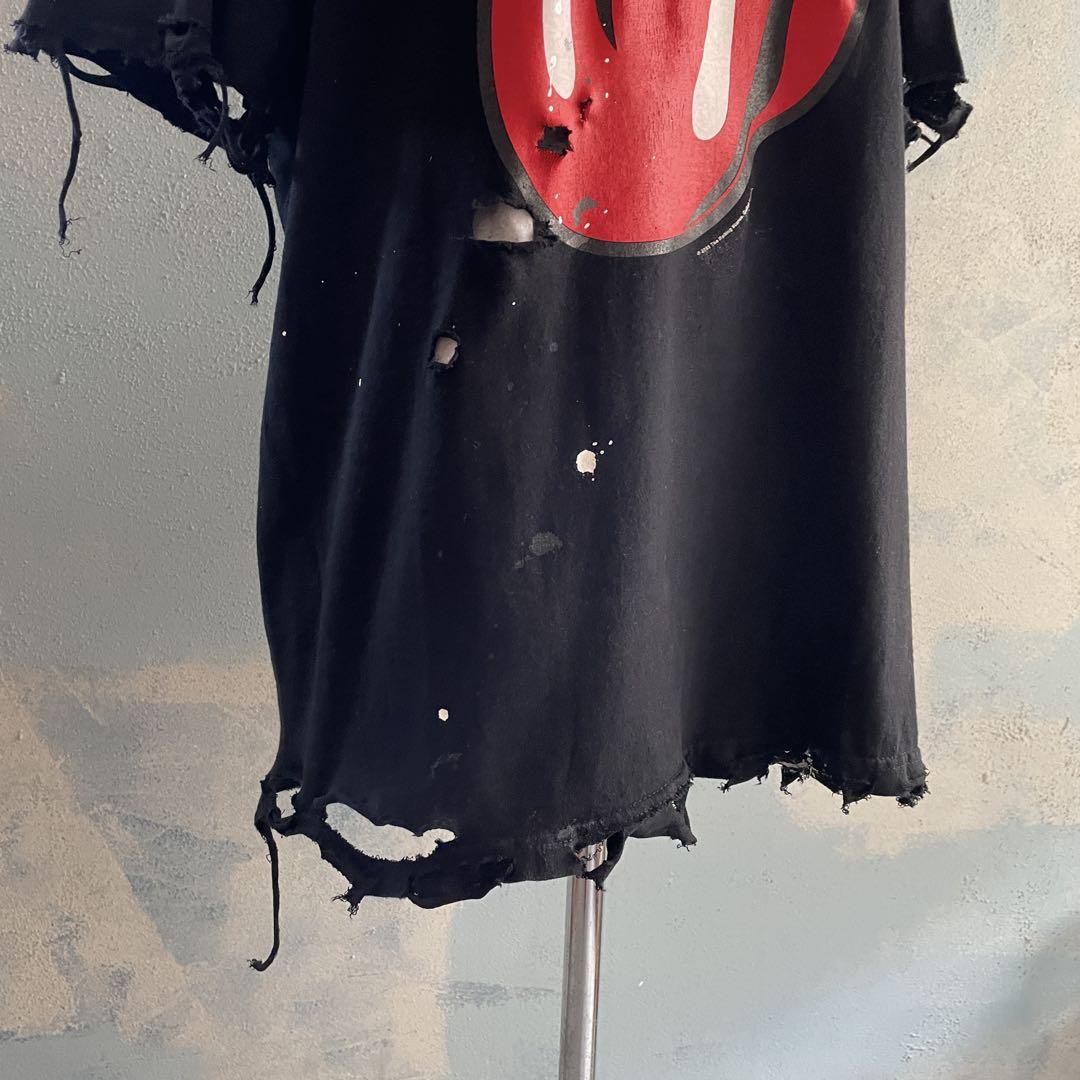 y2k“Rolling Stones reprint”boro t-shirt