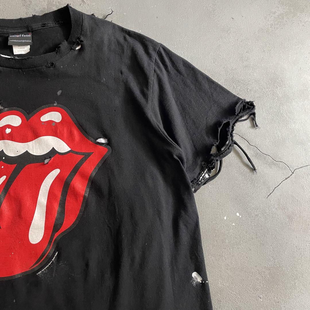 y2k“Rolling Stones reprint”boro t-shirt