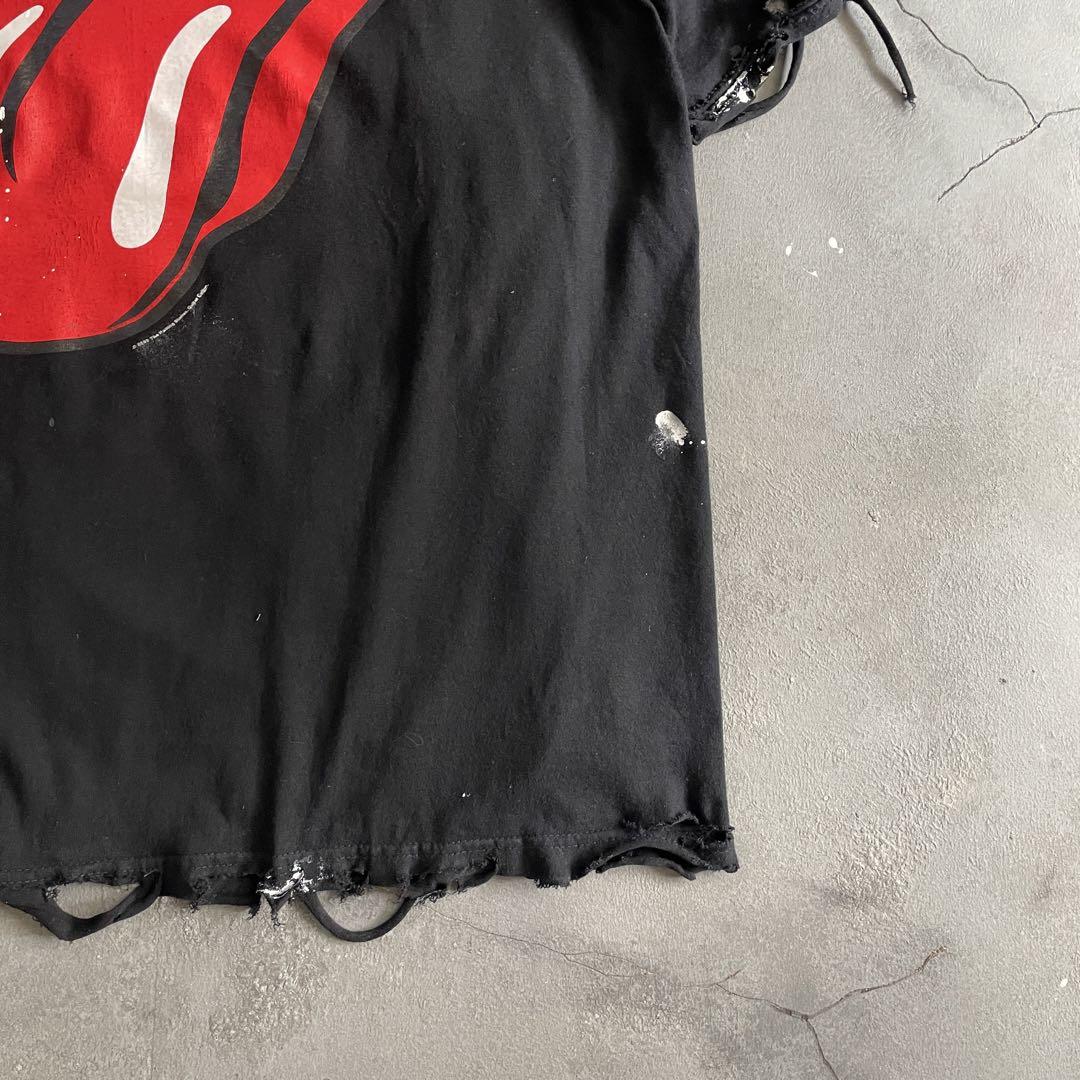 y2k“Rolling Stones reprint”boro t-shirt