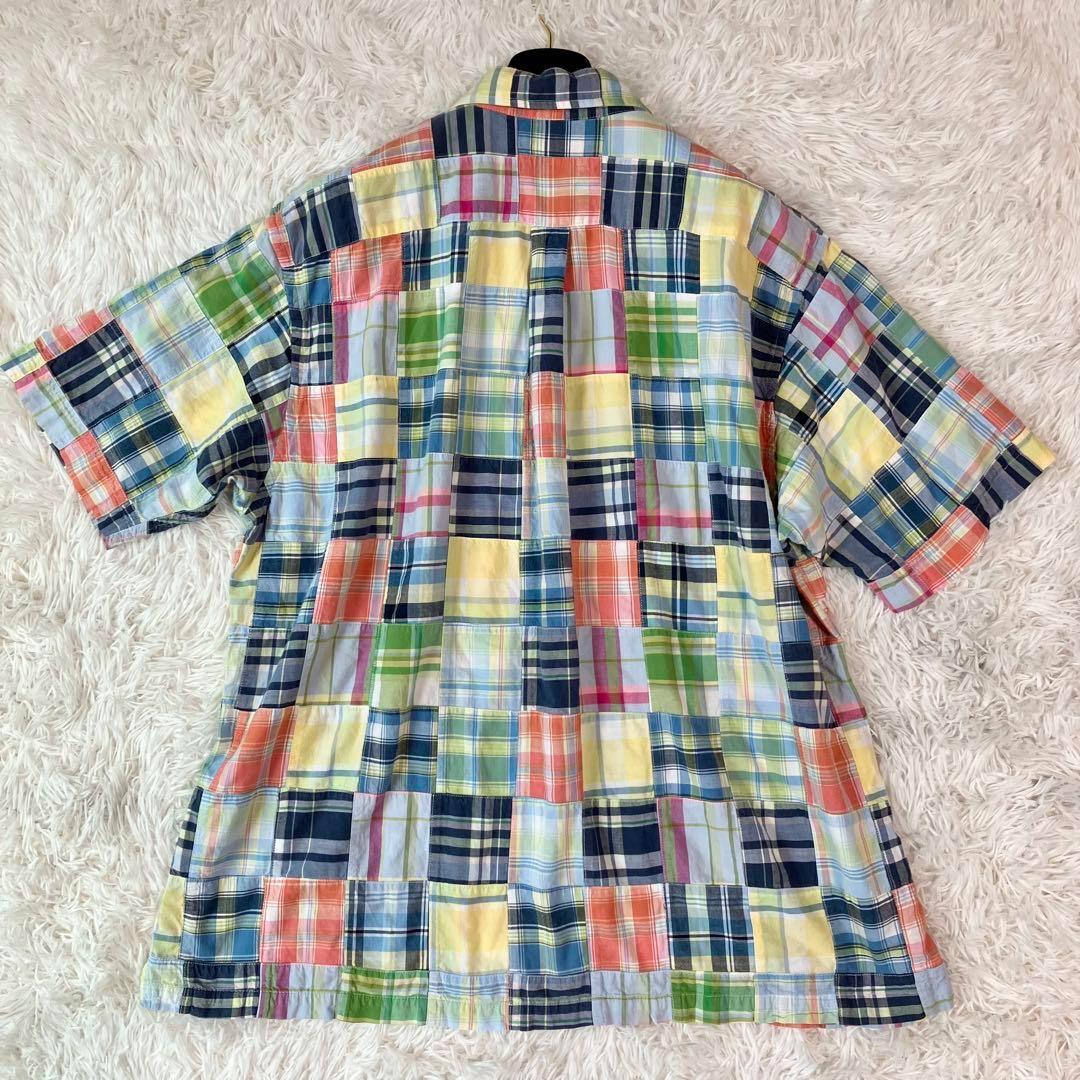 いいネット通販 - 全国送料無料でお届けします ✨極美品/XL✨ブルックスブラザーズ 半袖シャツ パッチワーク トップス