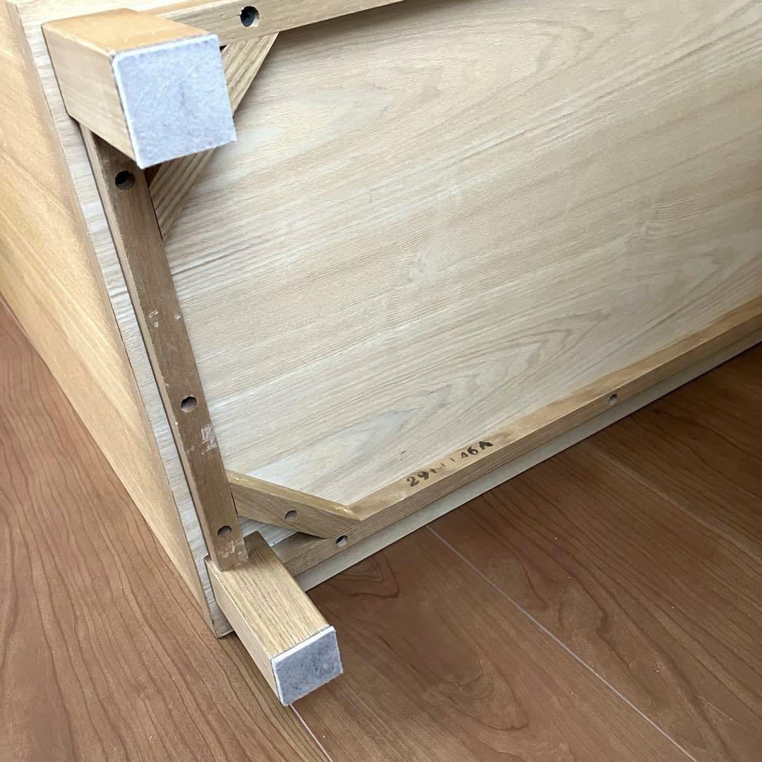 MUJI 無印良品　木製チェスト4段　2列　タモ材