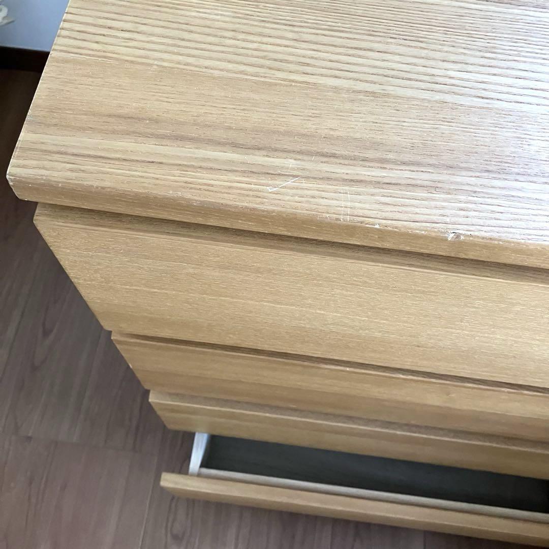 MUJI 無印良品　木製チェスト4段　2列　タモ材