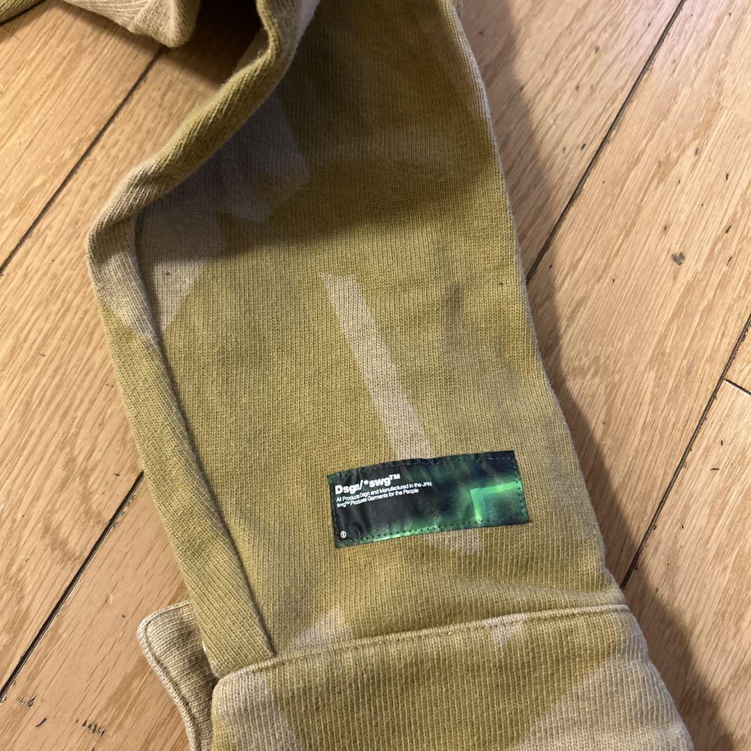 カーキ 迷彩柄 長袖カットソー XL